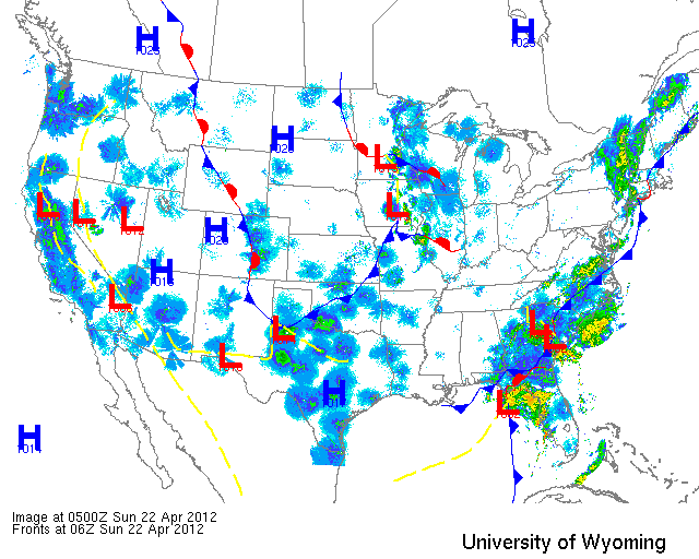 National Composite NEXRAD from around midnight on 4/22/12