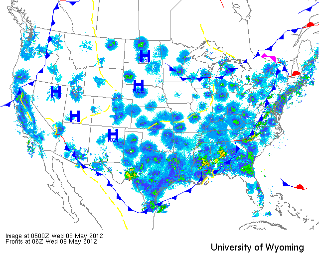 National Composite NEXRAD from around midnight on 5/09/12