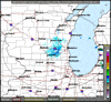 Base Reflectivity image from Milwaukee