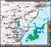 Base Reflectivity image from Dover AFB