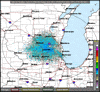 Base Reflectivity image from Milwaukee