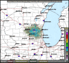 Base Reflectivity image from Milwaukee