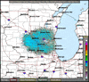 Base Reflectivity image from Milwaukee