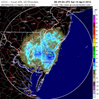 Base Reflectivity image from Dover AFB
