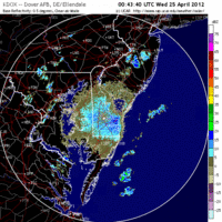 Base Reflectivity image from Dover AFB