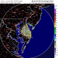 Base Reflectivity image from Dover AFB