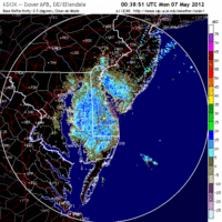 Base Reflectivity image from Dover AFB