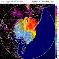 Base Velocity image from Dover AFB