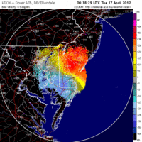 Base Velocity image from Dover AFB