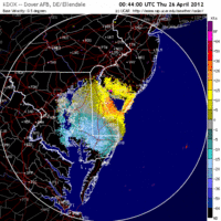 Base Velocity image from Dover AFB