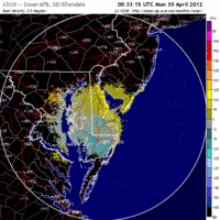 Base Velocity image from Dover AFB