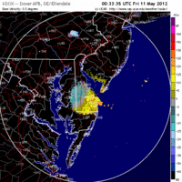 Base Velocity image from Dover AFB