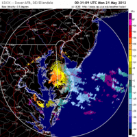 Base Velocity image from Dover AFB