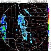 Base Reflectivity image from Davenport, IA