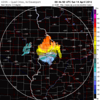 Base Velocity image from Davenport, IA