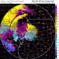 Base Velocity image from Davenport, IA