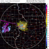 Base Velocity image from Davenport, IA