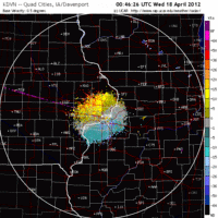 Base Velocity image from Davenport, IA