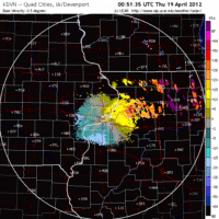 Base Velocity image from Davenport, IA