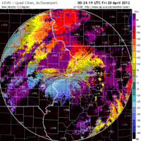 Base Velocity image from Davenport, IA