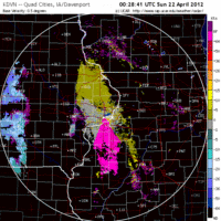 Base Velocity image from Davenport, IA