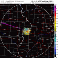 Base Velocity image from Davenport, IA