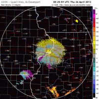 Base Velocity image from Davenport, IA