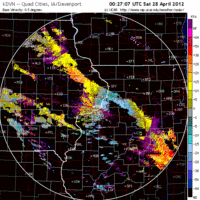 Base Velocity image from Davenport, IA