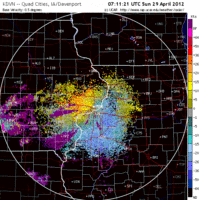 Base Velocity image from Davenport, IA