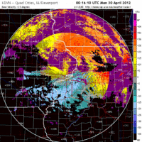 Base Velocity image from Davenport, IA