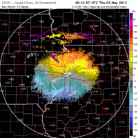 Base Velocity image from Davenport, IA