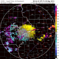 Base Velocity image from Davenport, IA