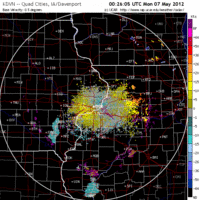 Base Velocity image from Davenport, IA