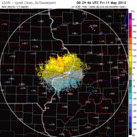 Base Velocity image from Davenport, IA