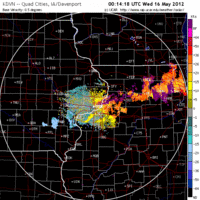 Base Velocity image from Davenport, IA