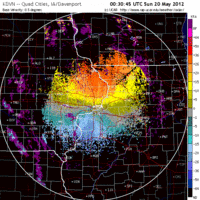 Base Velocity image from Davenport, IA