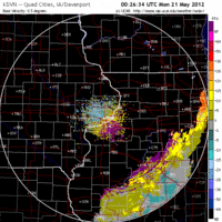 Base Velocity image from Davenport, IA