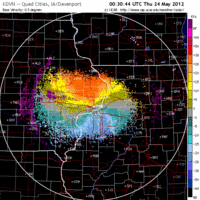 Base Velocity image from Davenport, IA