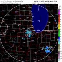 Base Reflectivity image from Chicago, IL