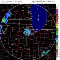 Base Reflectivity image from Chicago, IL