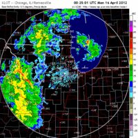 Base Reflectivity image from Chicago, IL