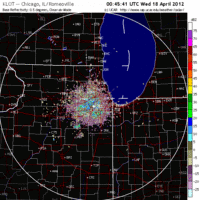 Base Reflectivity image from Chicago, IL