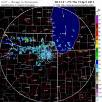 Base Reflectivity image from Chicago, IL