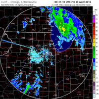 Base Reflectivity image from Chicago, IL