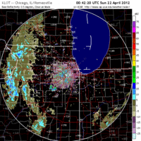 Base Reflectivity image from Chicago, IL