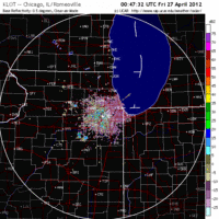 Base Reflectivity image from Chicago, IL