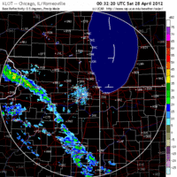 Base Reflectivity image from Chicago, IL