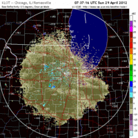 Base Reflectivity image from Chicago, IL