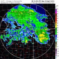 Base Reflectivity image from Chicago, IL