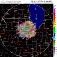 Base Reflectivity image from Chicago, IL